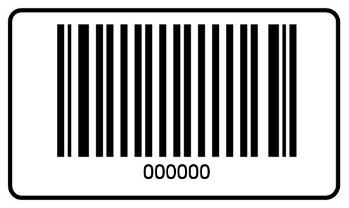 000000 Barcode-Etiketten 40x23 mm - 000000