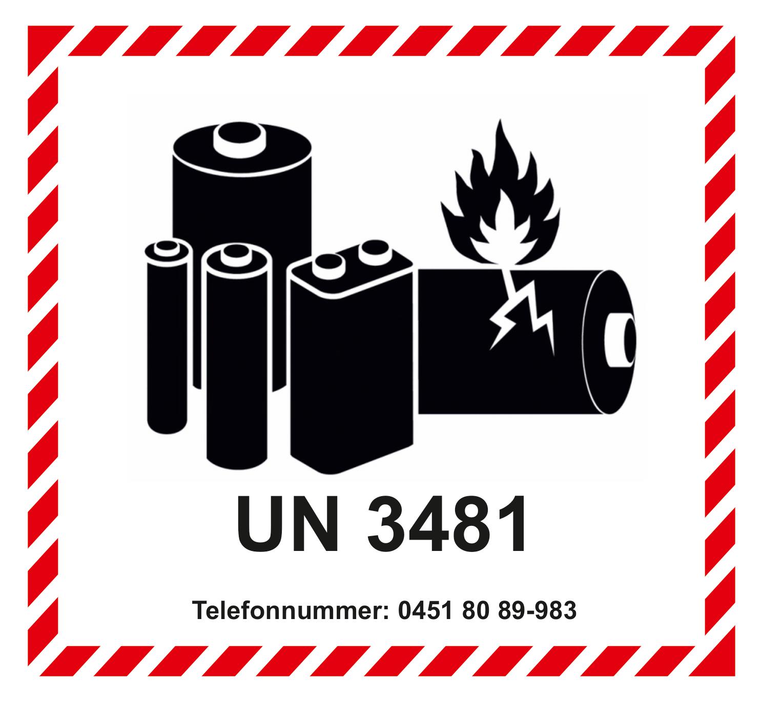 LI-Ion-Label-Shop Li-Ion Akku Transportetiketten