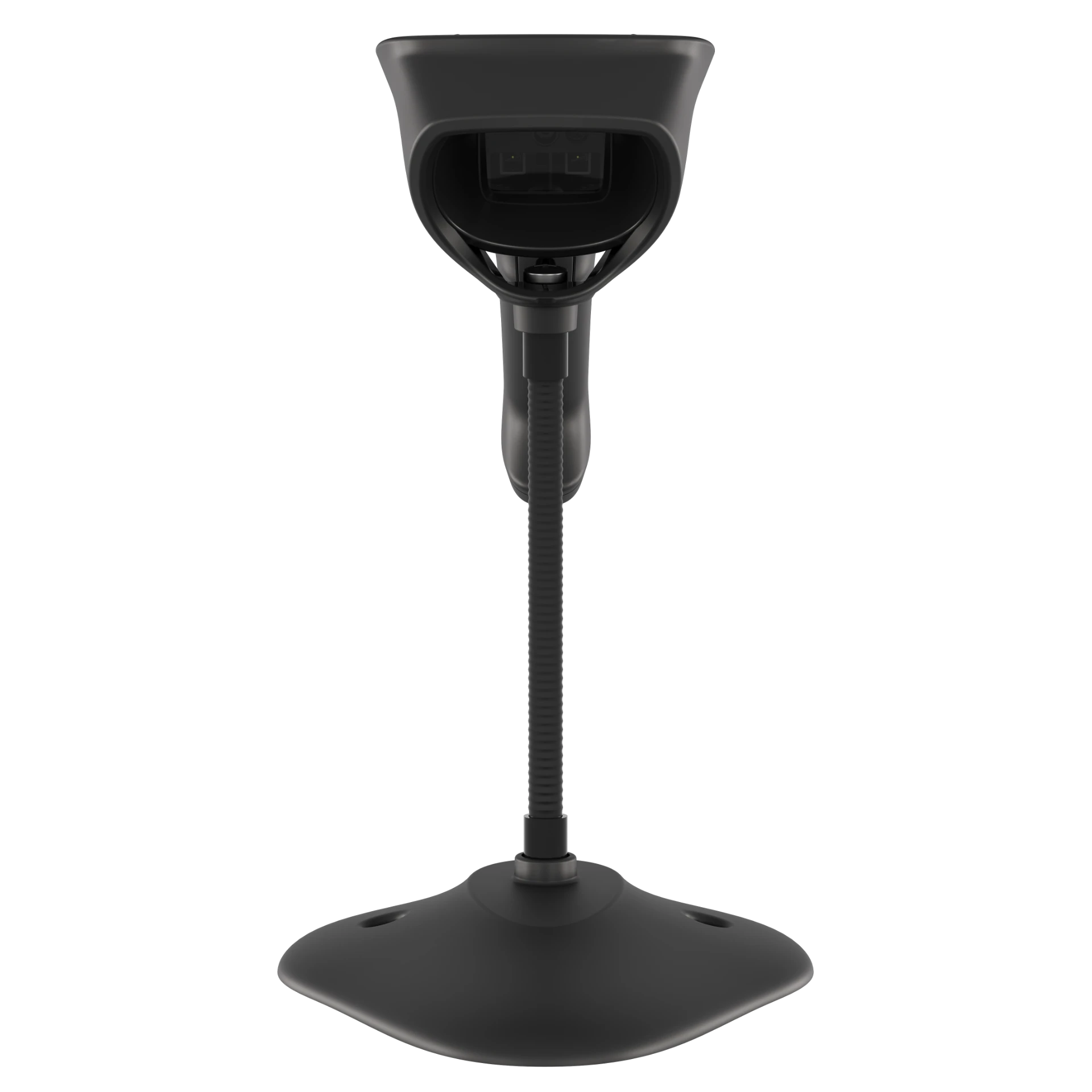 Zebra DS8208 im Intellistand mit Schwanenhals in Frontansicht