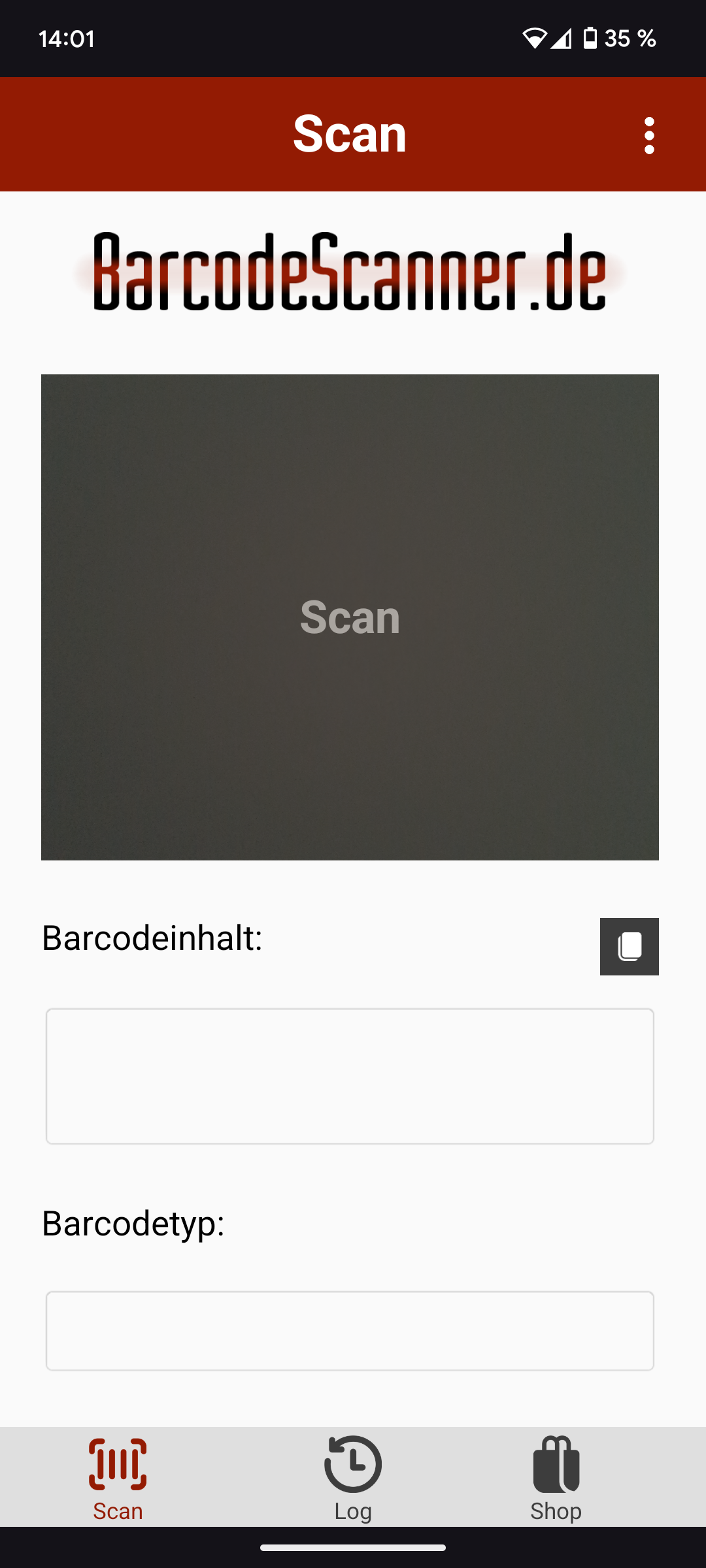 Scan-Vorgang