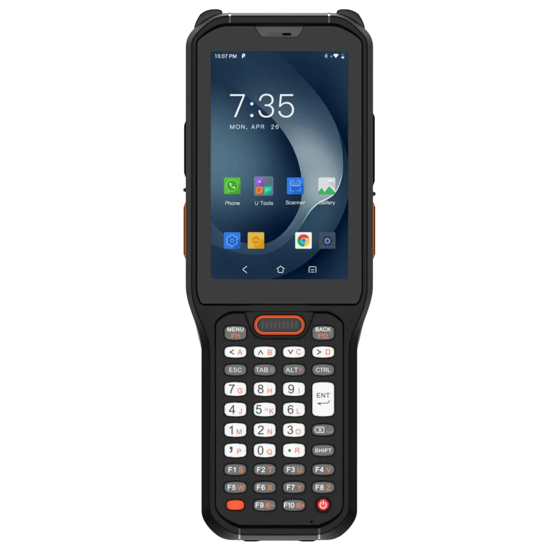 Urovo RT40S Mobilterminal mit 38 Tasten in Frontansicht