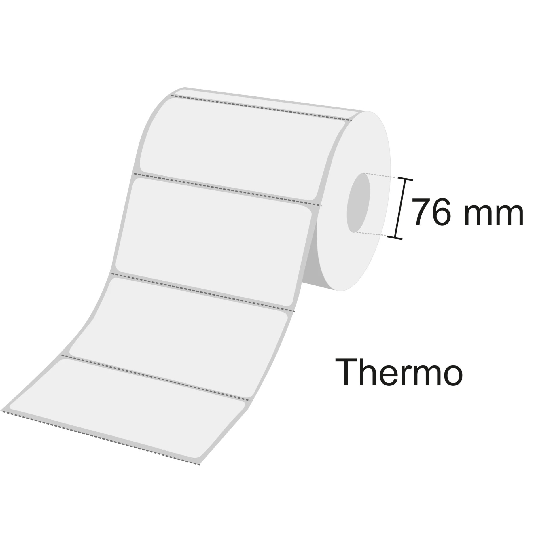 Etiketten_Thermo_76_Perfo587e11f940414 Zebra Etikettenrolle Z-Select 2000D, Thermo, 76mm Kern, perforiert