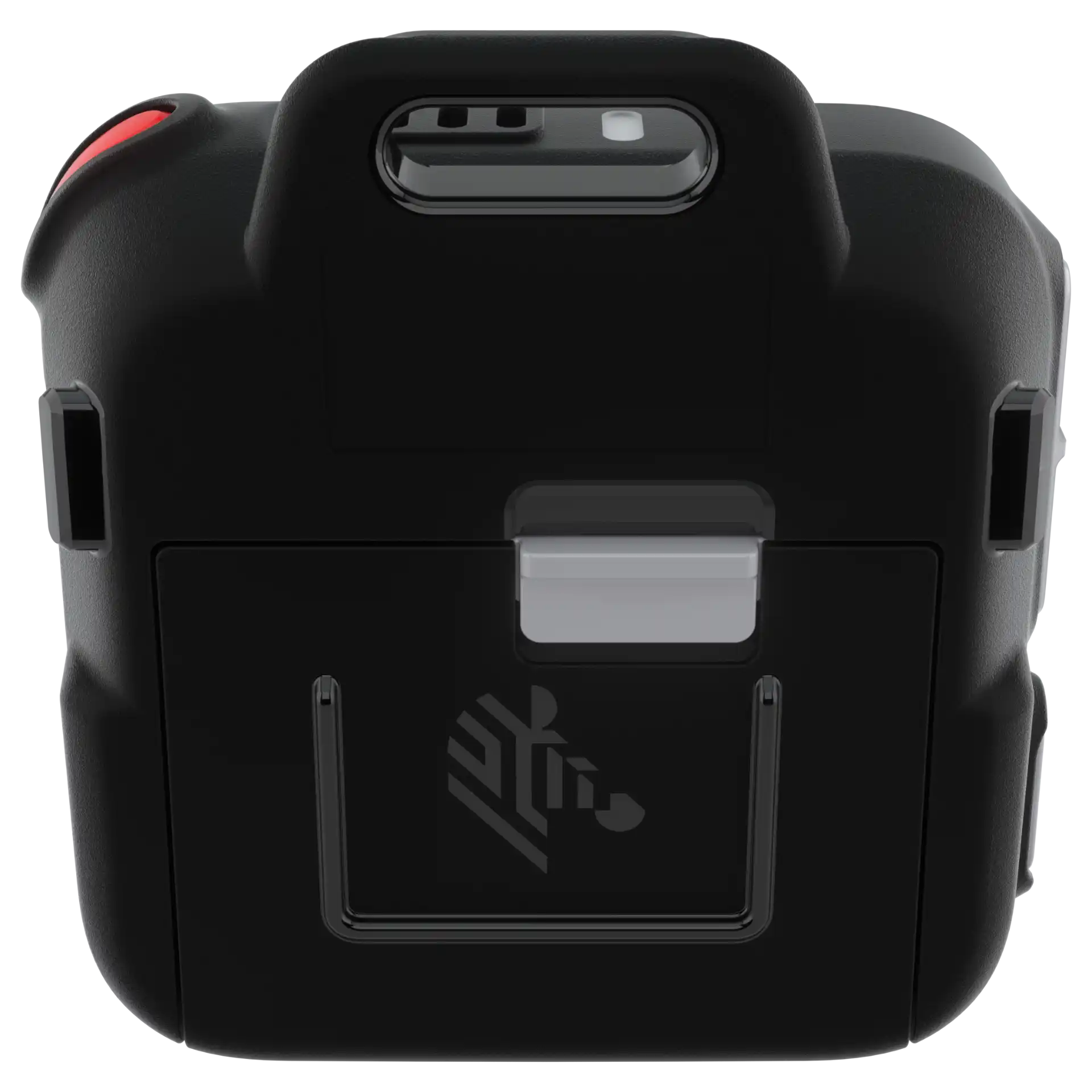 Wearable Zebra WS101 – Rückseite mit eingesetztem Akku und Verriegelung