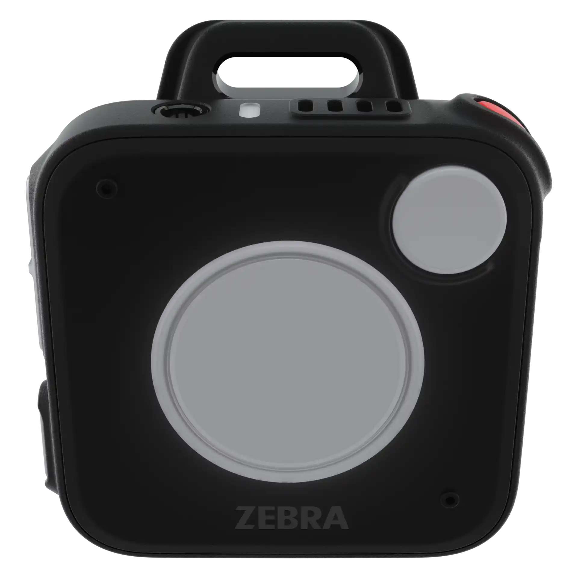 Wearable Zebra WS101 – Frontansicht mit großer Taste und dunklem LED-Ring