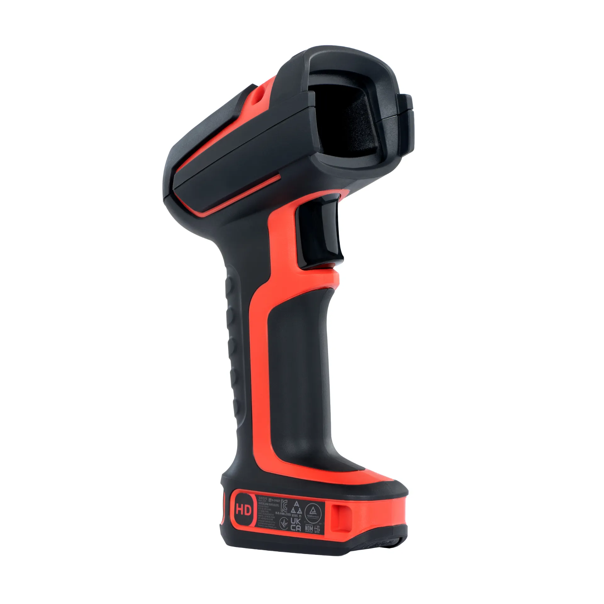 Barcode-Scanner Honeywell Granit Ultra 2105iHD schräg von vorn links mit Scanfenster, Auslöser