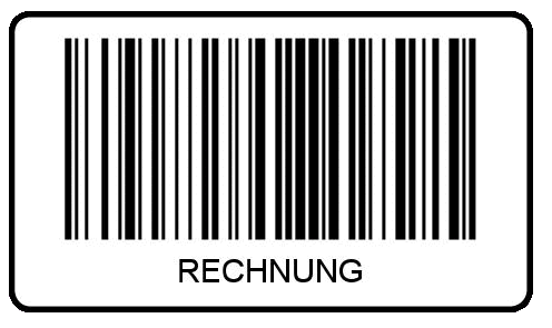 RECHNUNG Barcode-Etiketten 40x23 mm - RECHNUNG