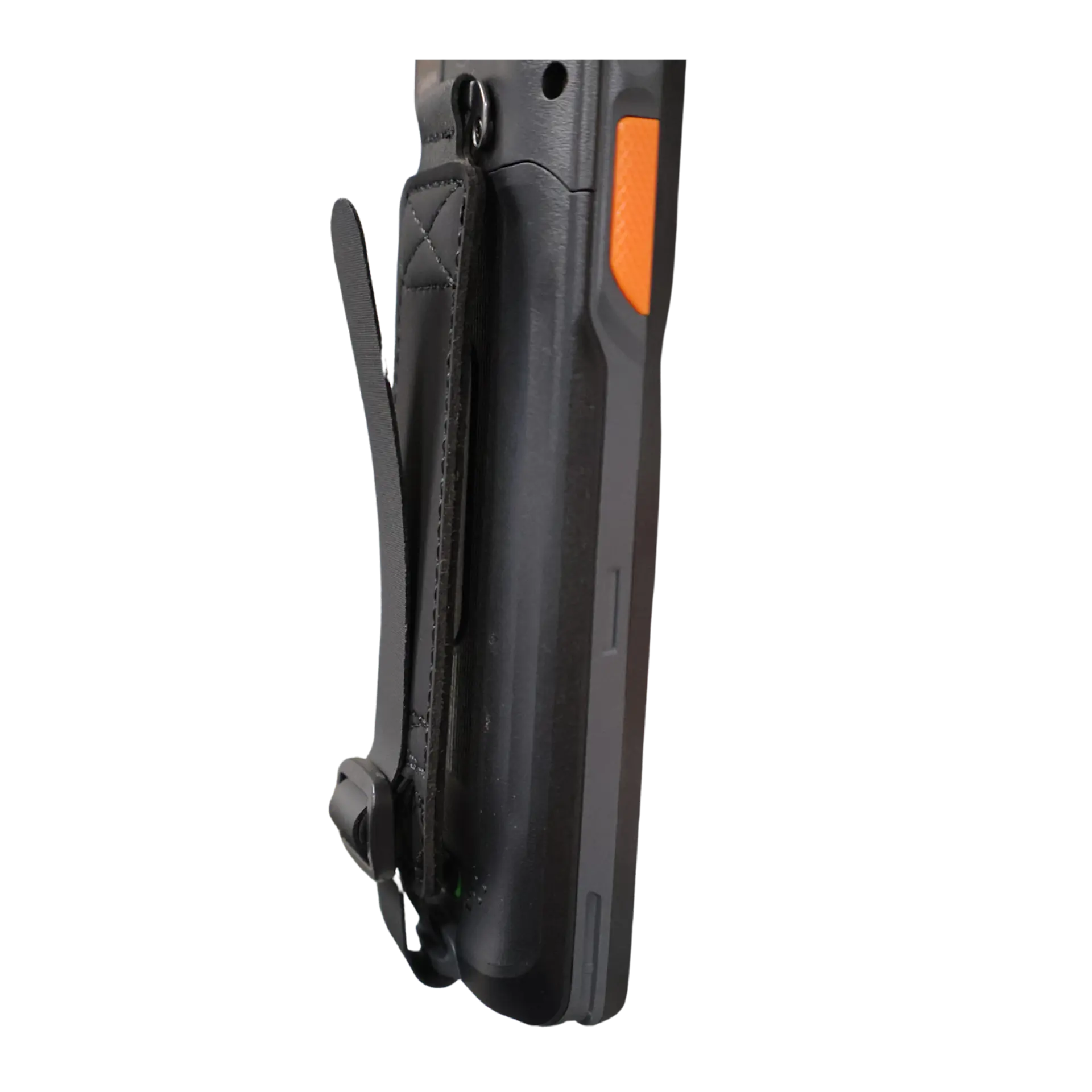 Seitliche Linksansicht des Urovo DT66 MDE Geräts mit Handschlaufe