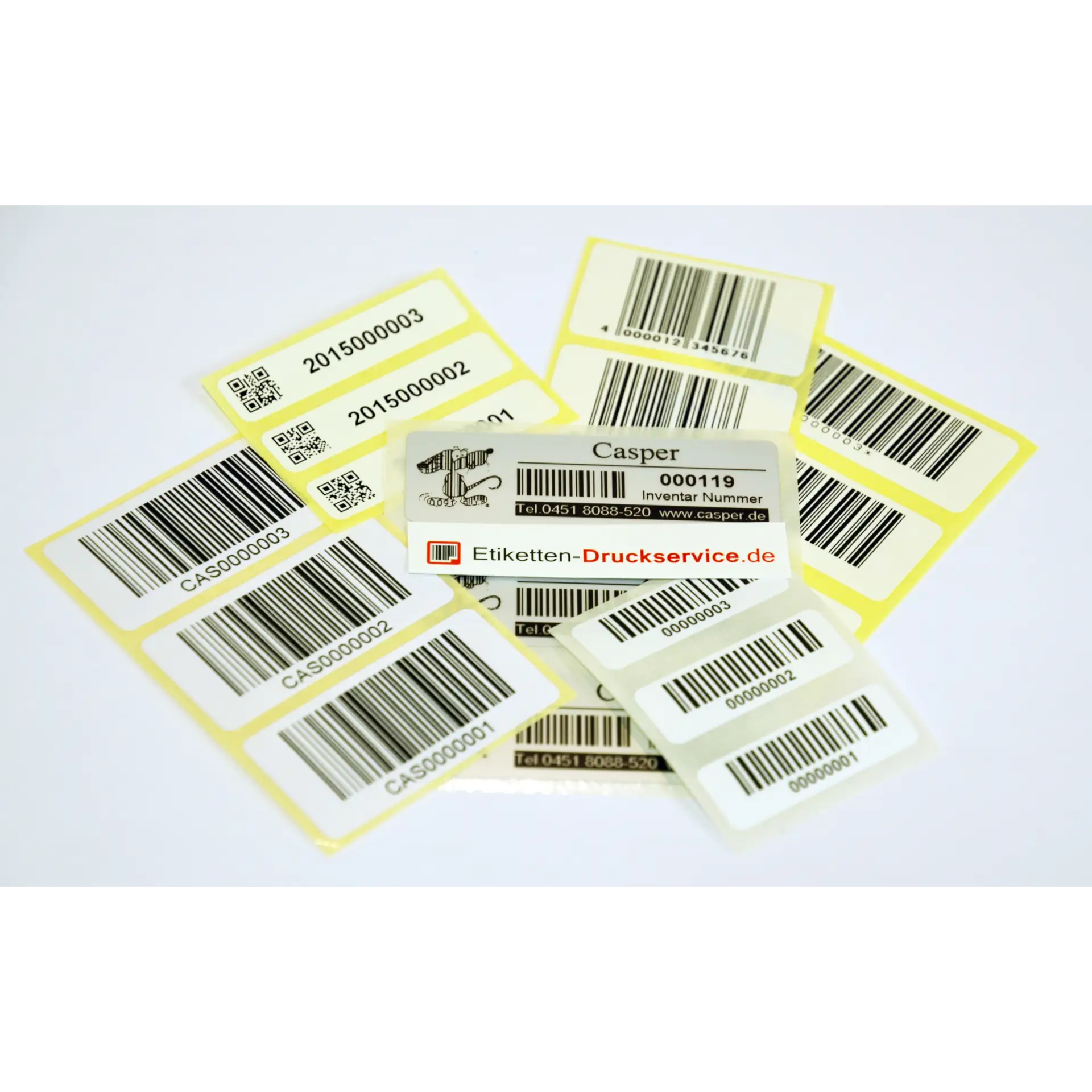 Muster-Etiketten-Set