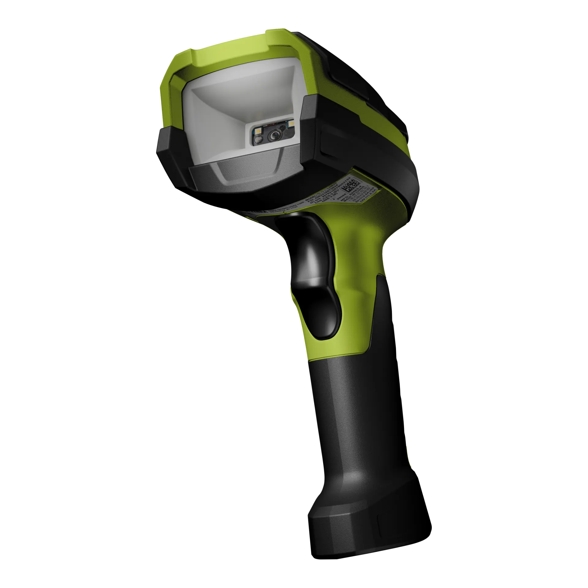 Barcode-Scanner Zebra DS3608-DPM – rechte Frontschrägansicht mit sichtbarem Scanmodul und Auslösetaste.