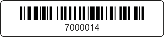 45x10-1 Barcode-Etiketten 45x10 mm