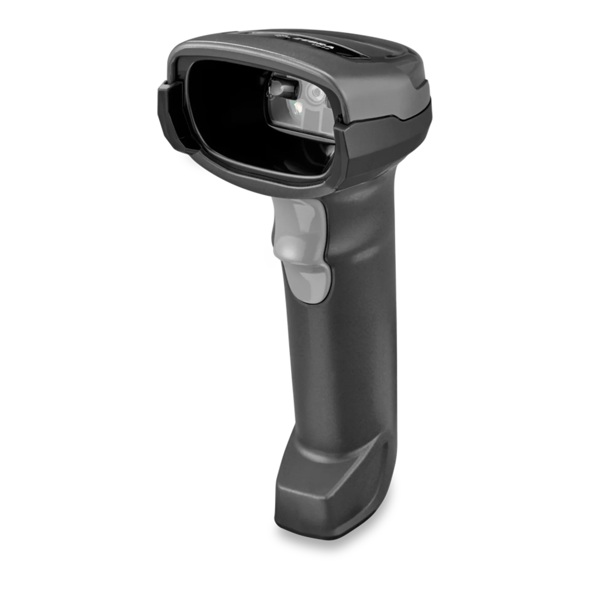 Barcode Scanner Zebra DS2278 schwarz – rechte Frontansicht mit Scanfenster, Auslöser und ergonomischem Griff