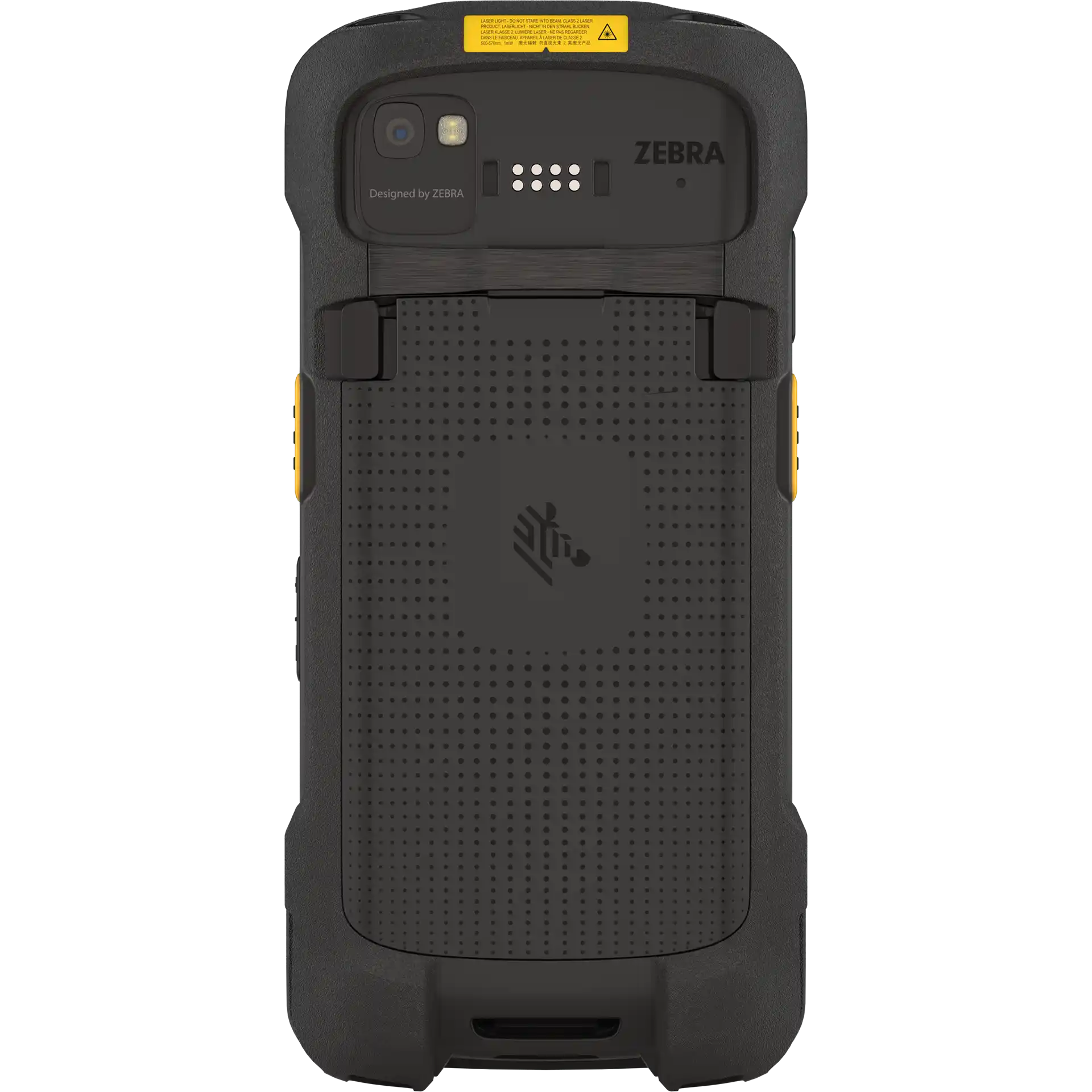 Zebra TC73/78 MDE Gerät, Rückseite komplett, Kamera, Kontakte, Zebra-Logo und Struktur sichtbar.