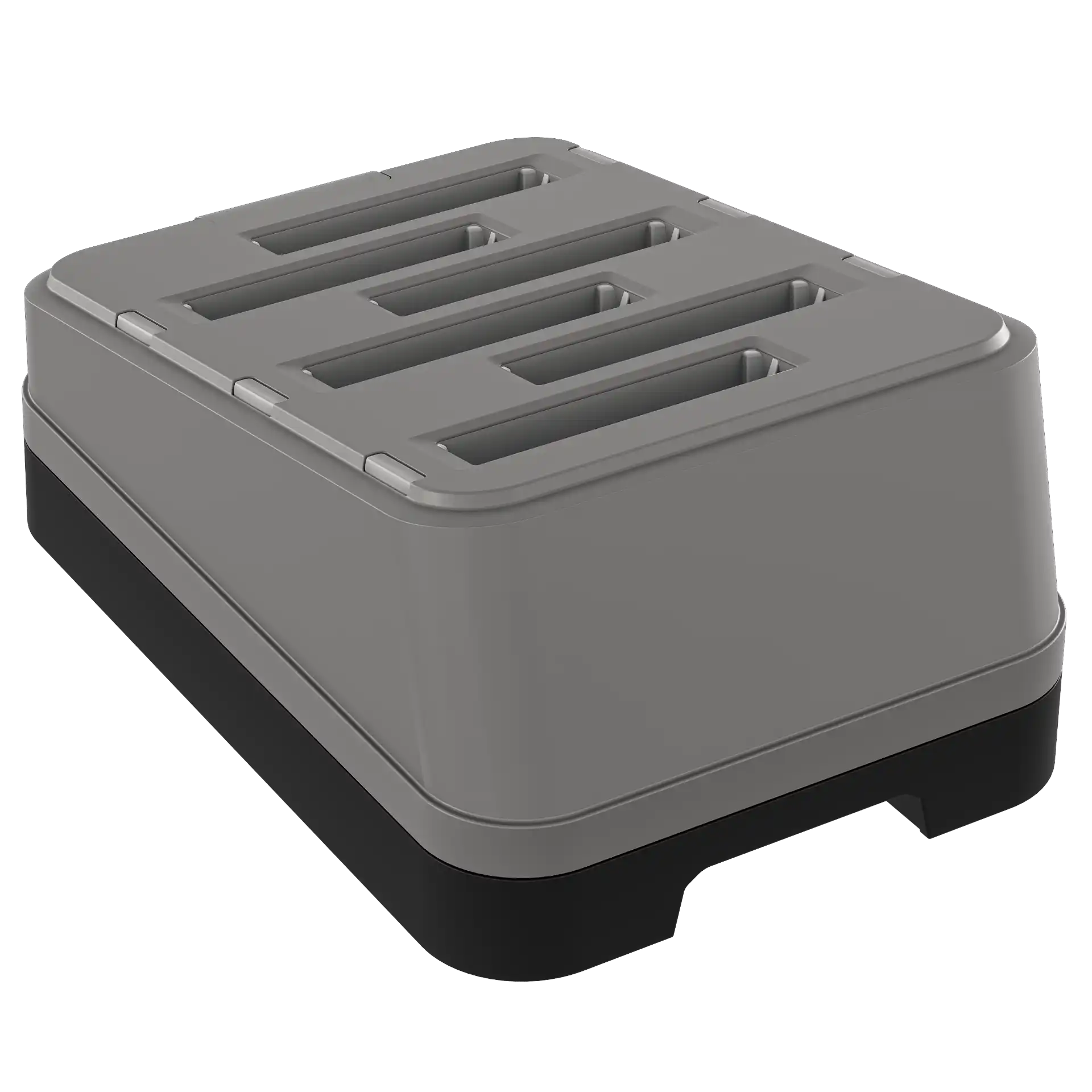 Wearable Zebra WS301 – 6‑Fach‑Ladestation von hinten mit sechs Schächten