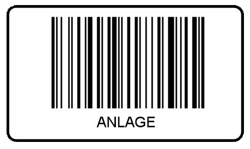 ANLAGE Barcode-Etiketten 40x23 mm - ANLAGE