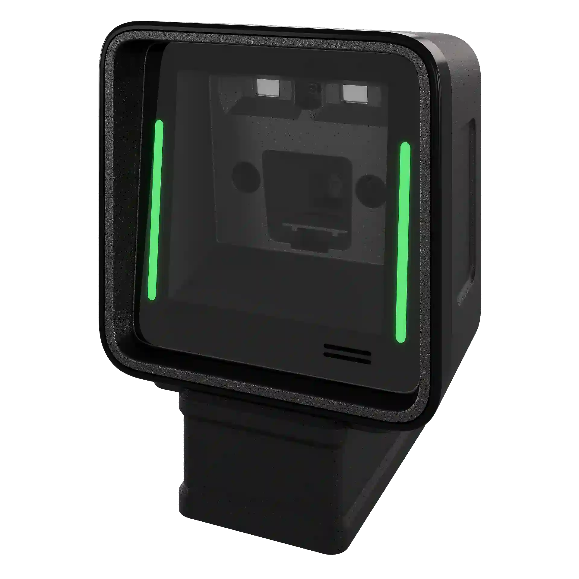 Barcode Scanner Zebra SP20 mit L-Halterung – schräge rechte Frontansicht mit Scanmodul