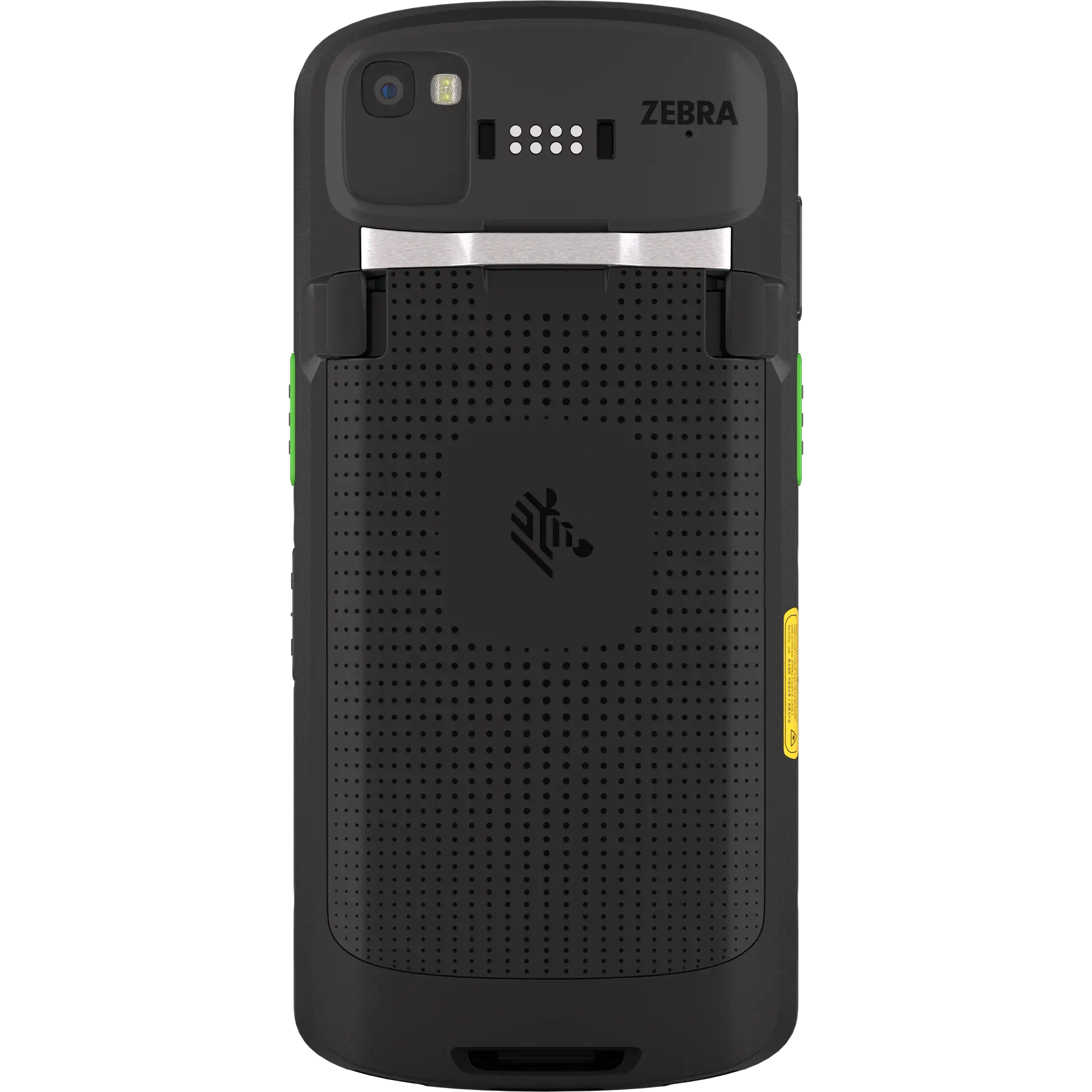 Zebra TC58e MDE Gerät Rückseite mit Kamera, Blitz und Sensoren.