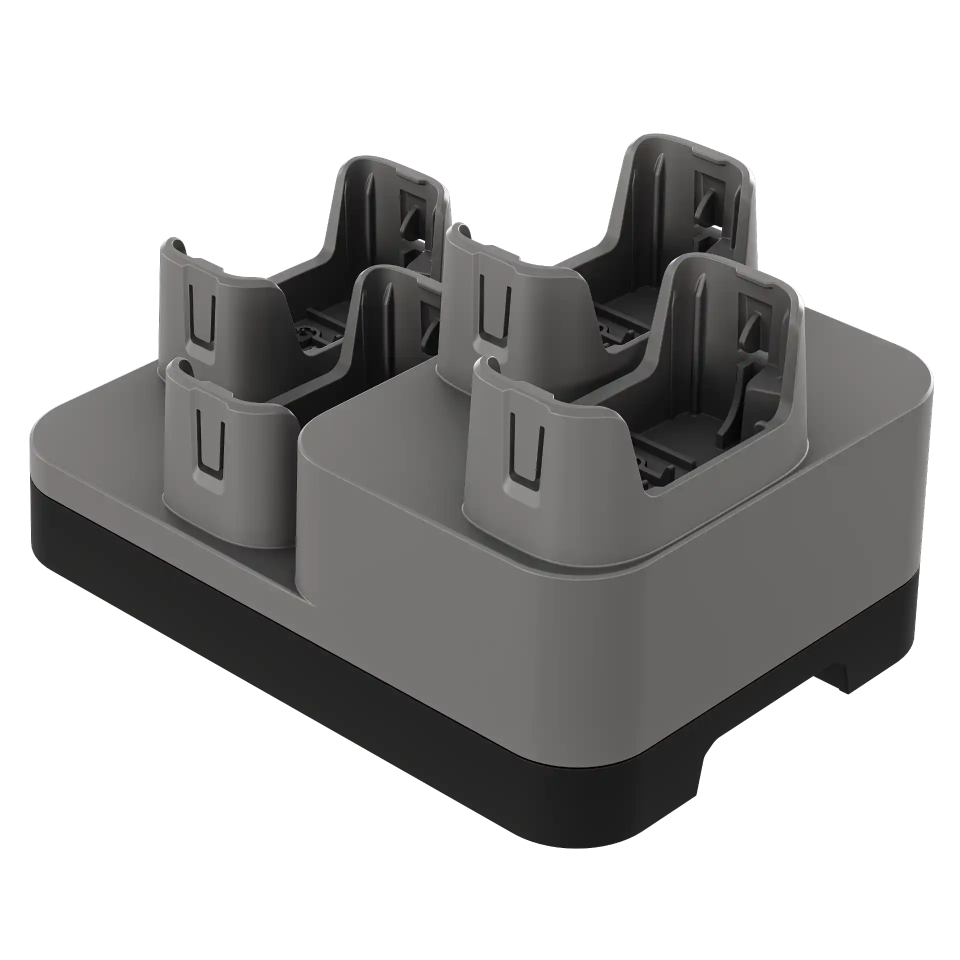 Wearable Zebra WS301 – 4‑Fach‑Ladestation hinten links mit vier Schächten