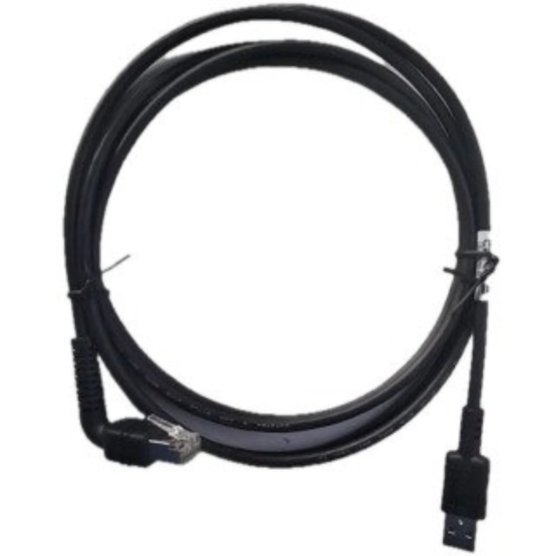 Barcode Scanner Zubehör Zebra SP20 – USB‑Kabel mit gewinkeltem RJ‑Stecker und USB‑A‑Ende