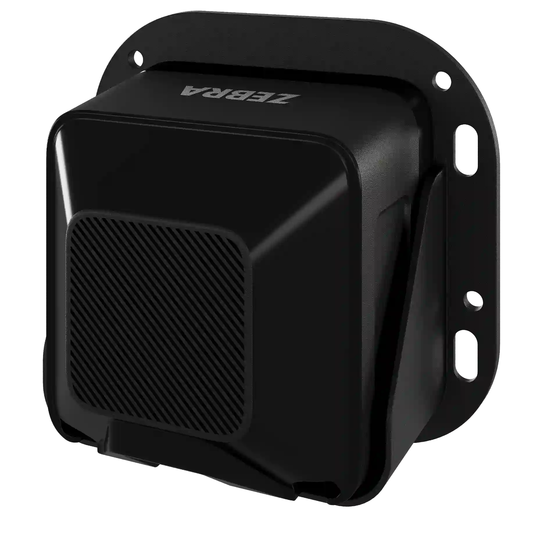 Barcode Scanner Zebra SP20 mit Flanschhalterung – Rückseite schräg rechts