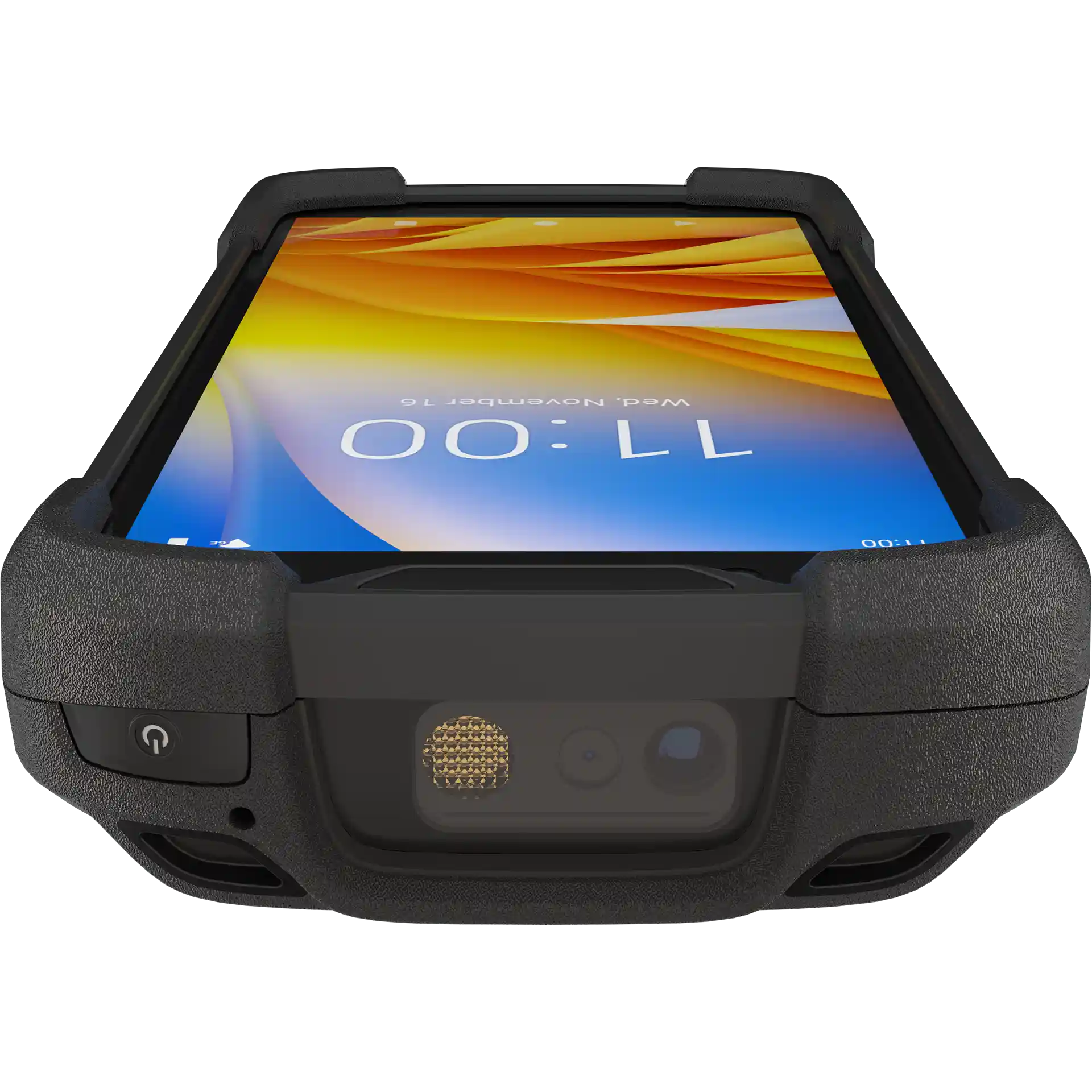 Zebra TC73/78 SE4770 MDE Gerät, Oberseite, Scanmodul und Power-Taste, Gehäusedetails erkennbar.