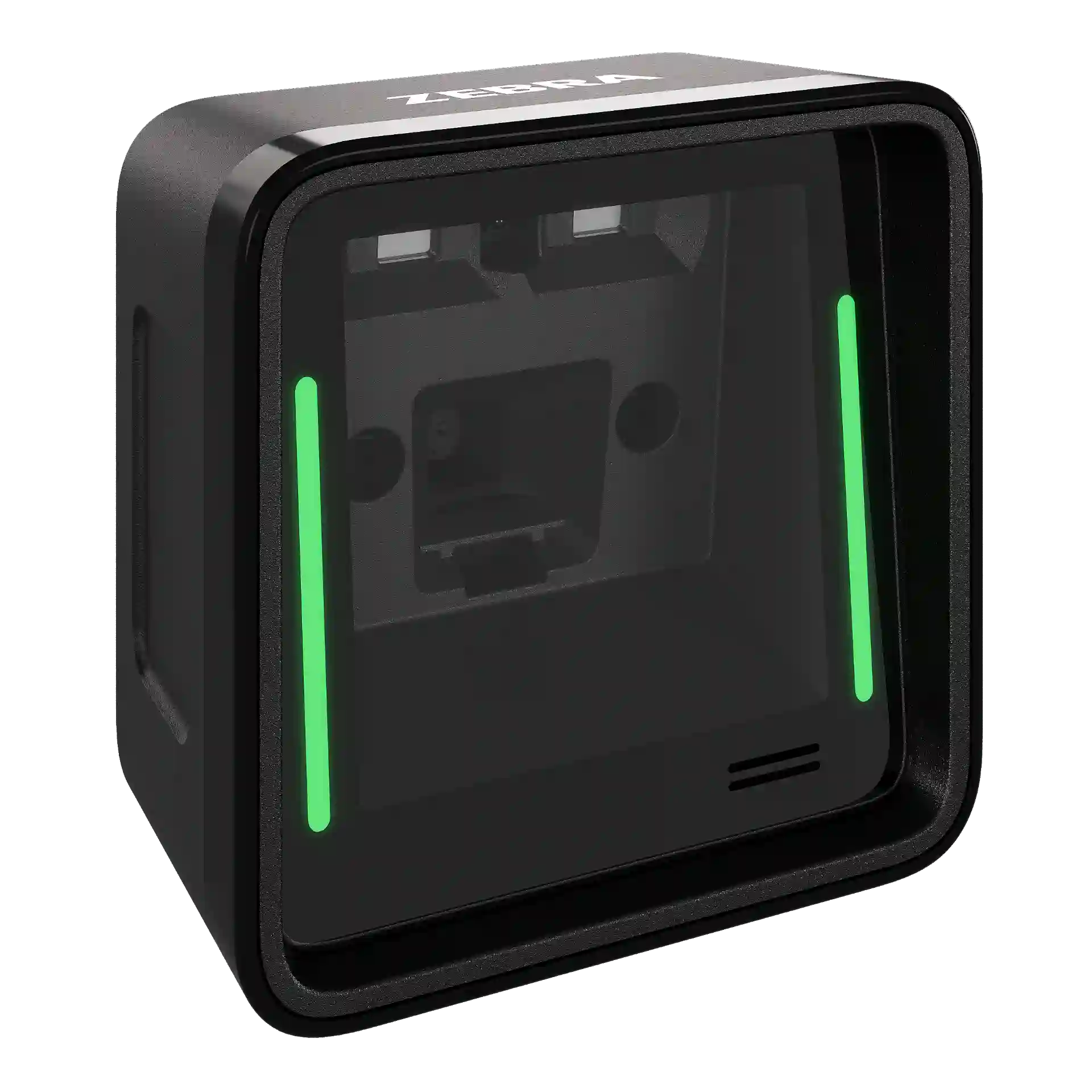 Barcode Scanner Zebra SP20 – Front links mit beleuchteten LEDs und sichtbarer Sensoreinheit