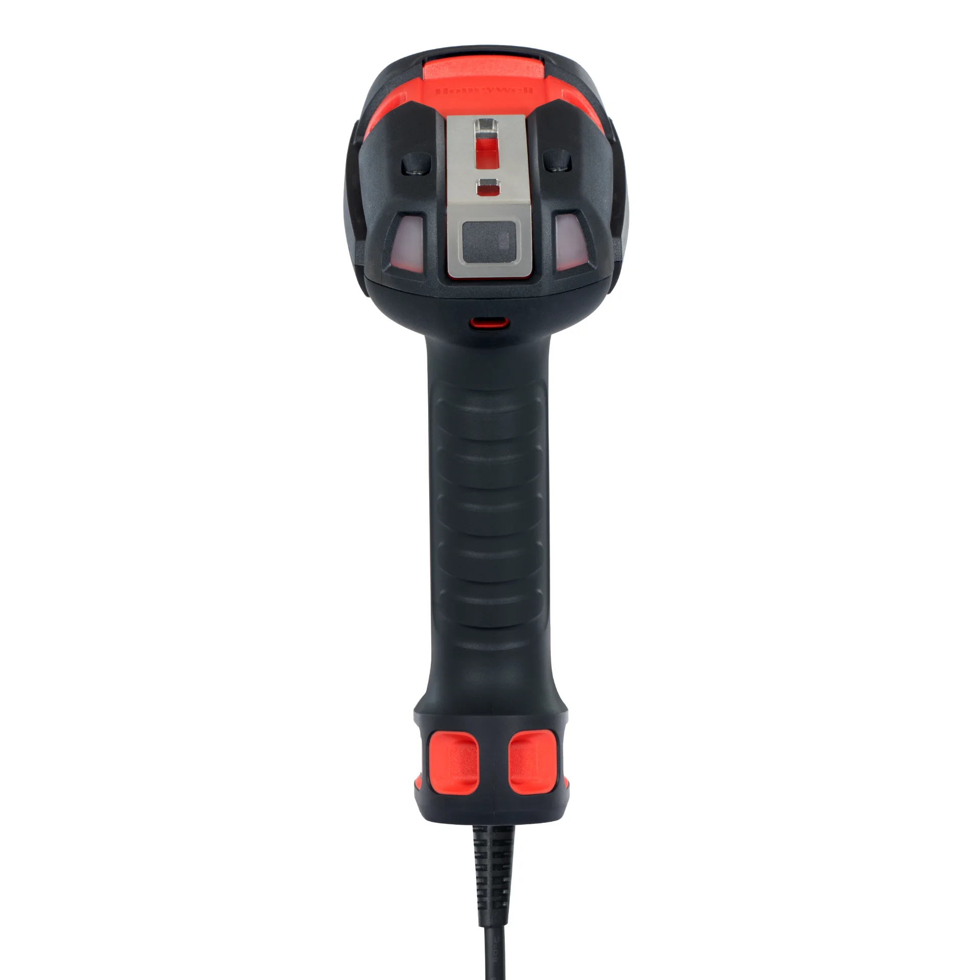 Barcode-Scanner Honeywell Granit Ultra 2100iHD – gerade Rückansicht mit angeschlossenem Kabel