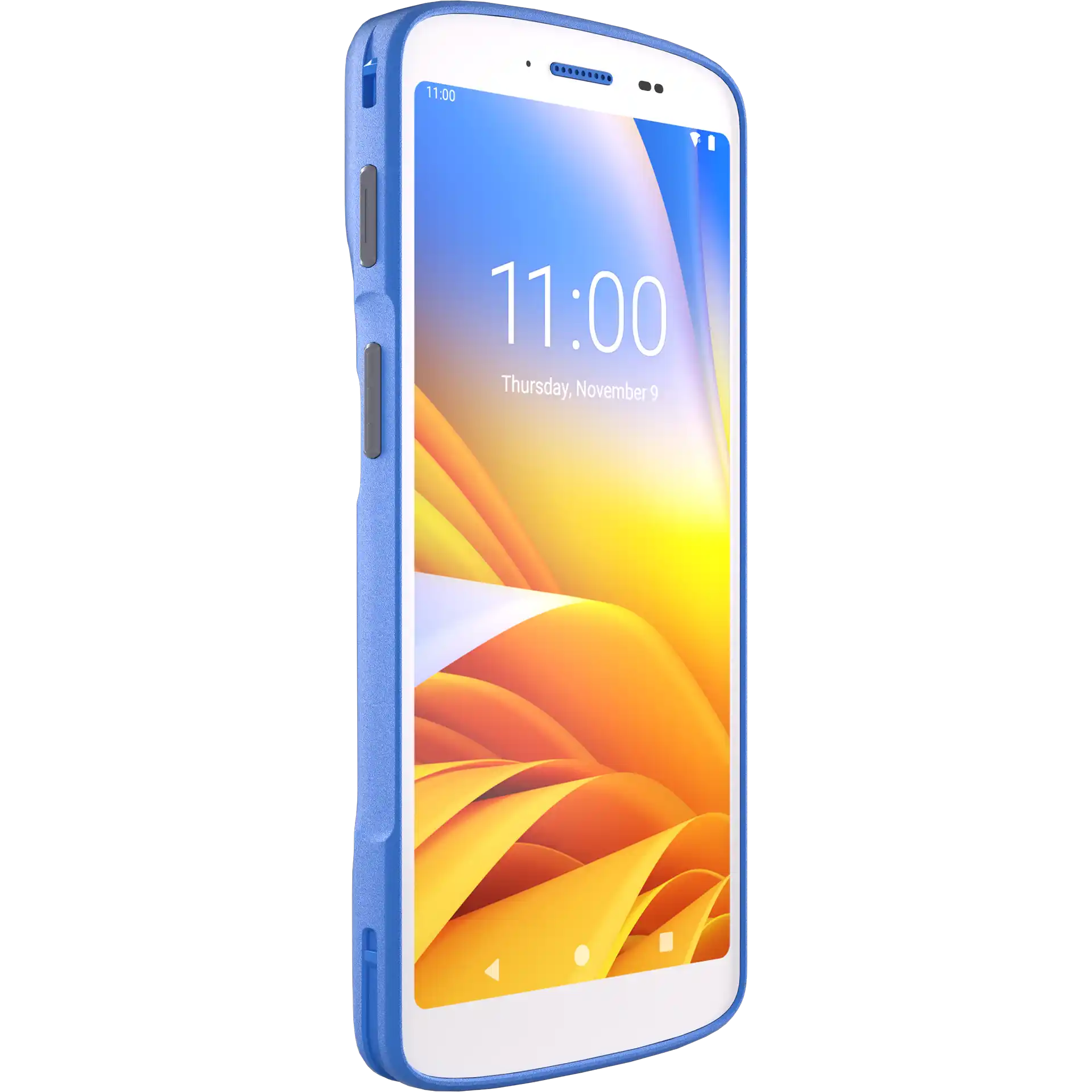 Zebra HC20/HC25 MDE Gerät, Display aktiv, seitliche Tasten und Gehäuse links erkennbar.