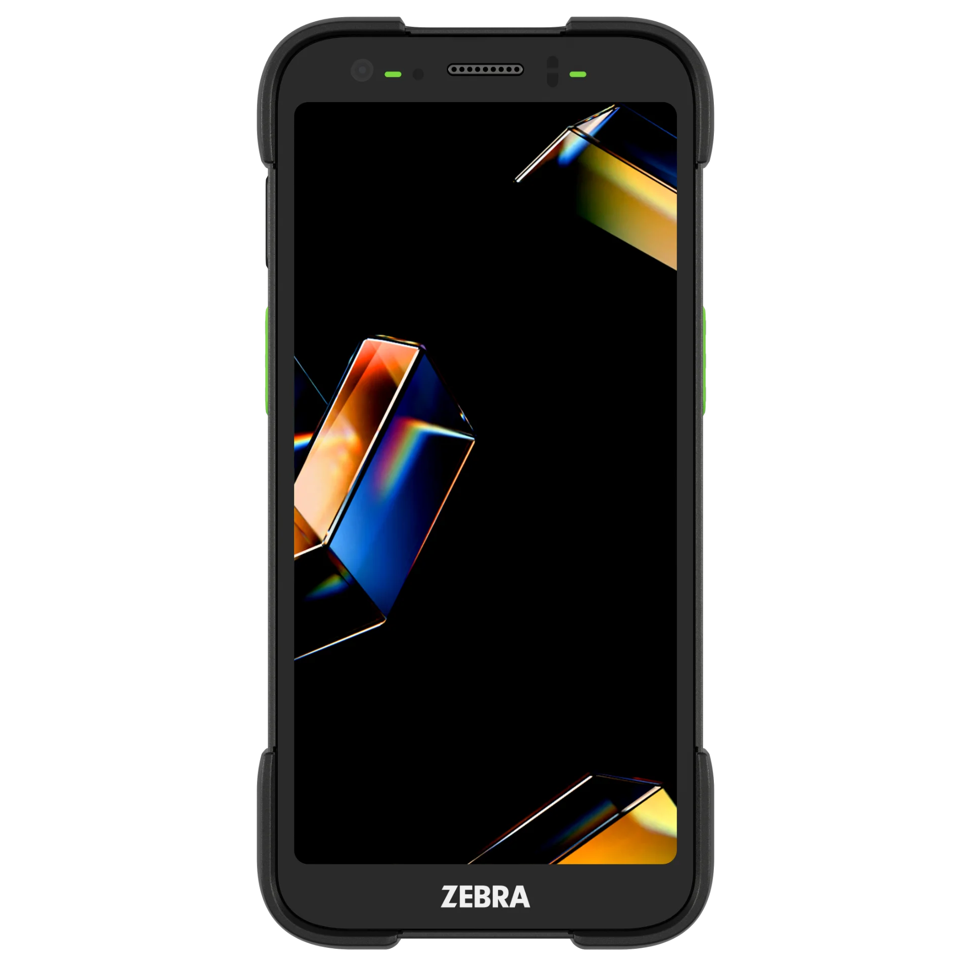 MDE-Gerät Zebra TC701 – Frontansicht mit eingeschaltetem Display und Sensoren