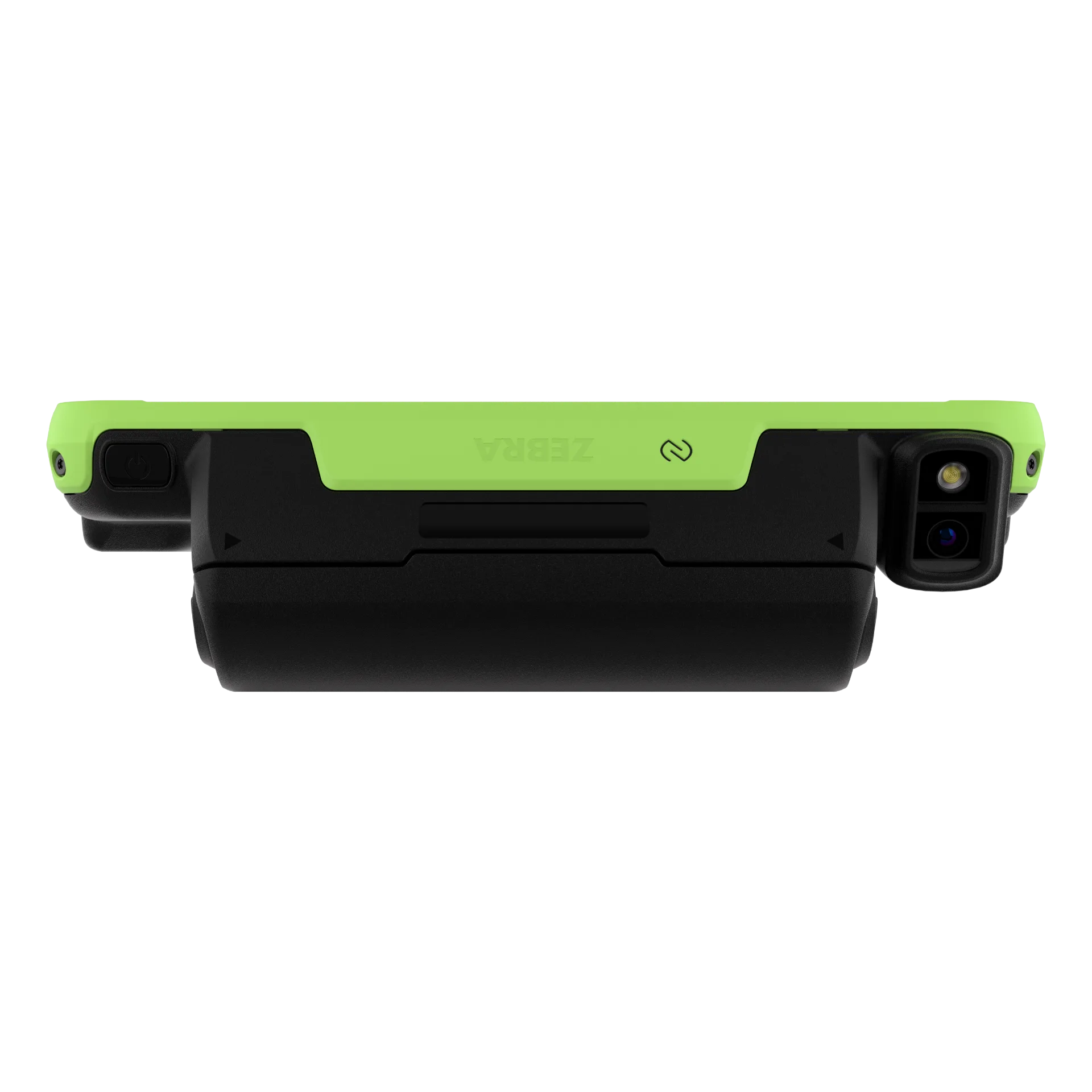 Wearable Zebra WT6400 – Oberseite mit Akku und Kamera