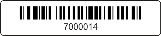 Barcode-Etiketten 45x10 mm