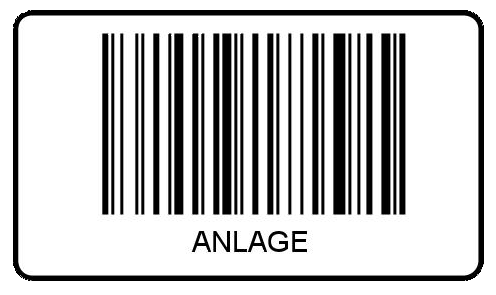 Barcode-Etiketten 40x23 mm - ANLAGE