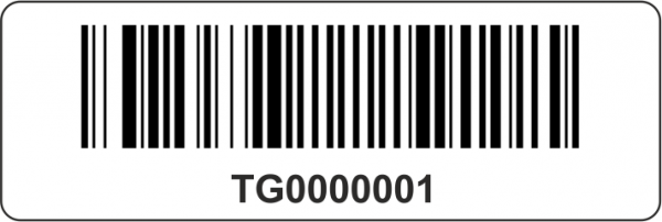 Barcode-Etiketten 60x20 mm